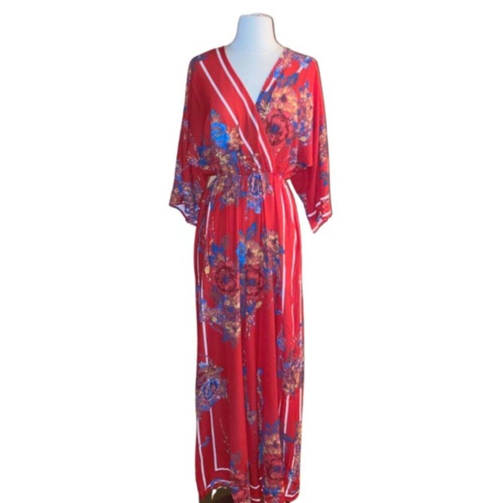 NWT Boho Floral Jumpsuit Flying Tomato Small